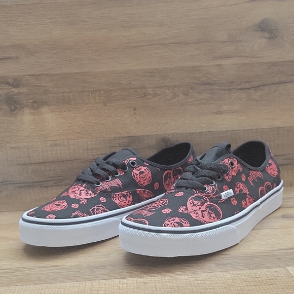 Vans Shoes - Vans Black and Pink Patterned Sneakers